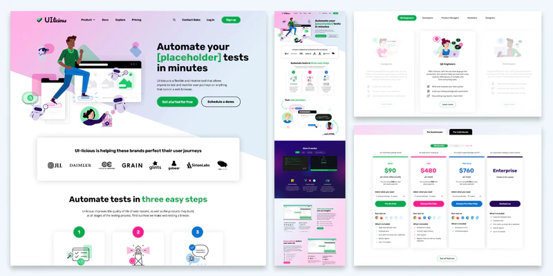Websites uilicious 2x1